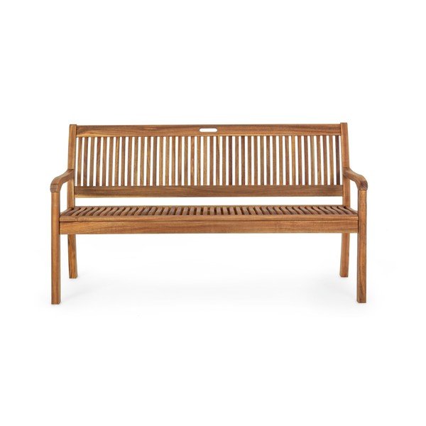 Drevená záhradná lavica v prírodnej farbe Noemi – Bizzotto