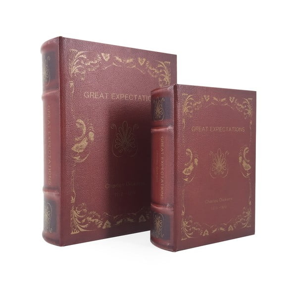 Sada 2 úložných dekoratívnych boxov Moycor Book