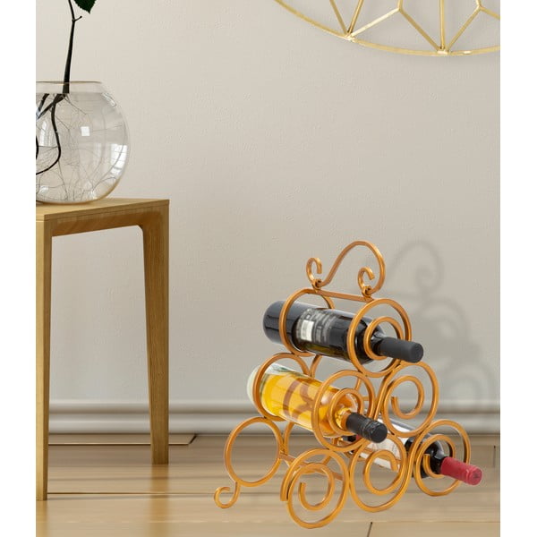 Stojan na víno v zlatej farbe Mauro Ferretti-image-1