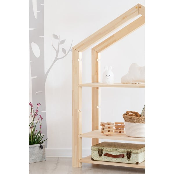 Detská polica z borovicového dreva Adeko Rela, 40 x 113 cm-image-1