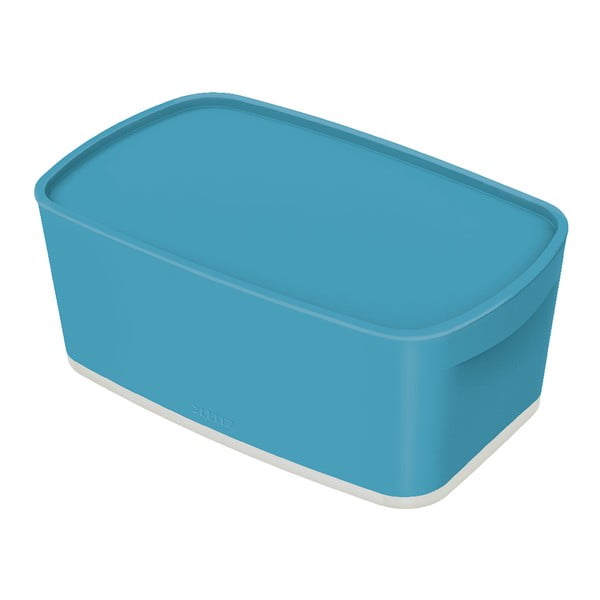Modrý úložný box s vekom MyBox - Leitz