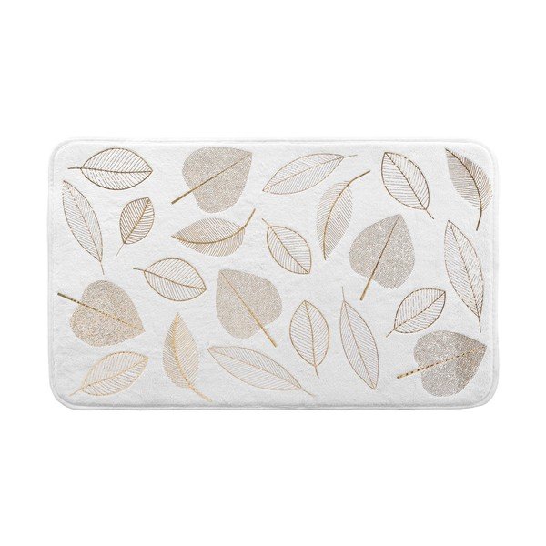 Biela textilná kúpeľňová predložka 45x75 cm Joya – douceur d'intérieur