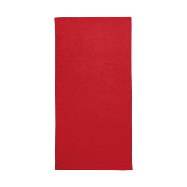 Červená osuška Seahorse Pure, 70 × 140 cm