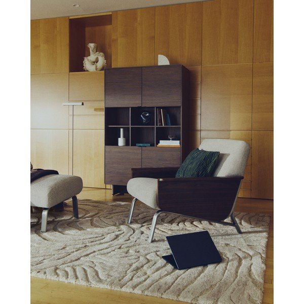 Béžový ručne tkaný koberec s prímesou vlny 160x230 cm Tribet – Kave Home-image-2