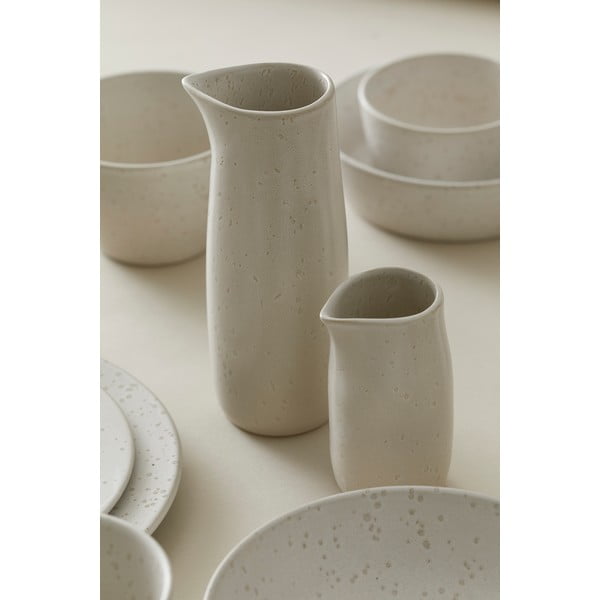 Krémovobiely kameninový džbán na mlieko Bitz Basics Matte Cream, 0,5 l-image-2