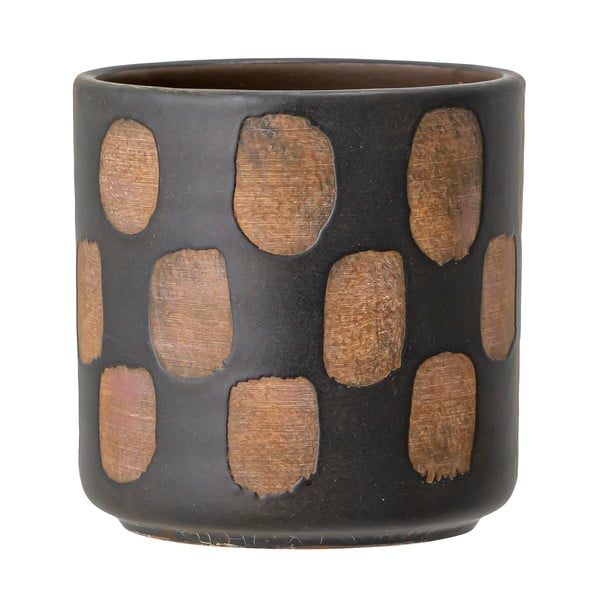 Terakotový kvetináč Bloomingville Avo Deco, výška 12 cm-image-1