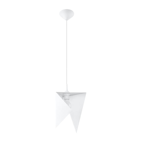 Biele závesné svietidlo Nice Lamps Trigono