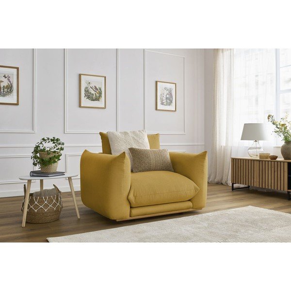 Žlté kreslo Ernest – Bobochic Paris-image-1