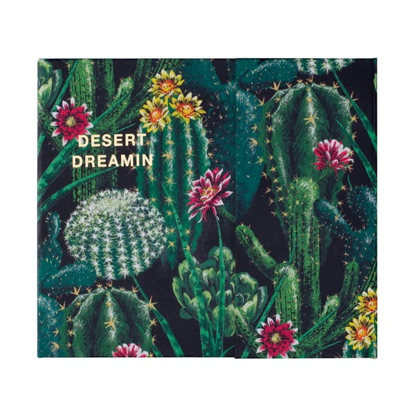 Týždenný plánovač s lepiacimi papierikmi a úložnou priehradkou Tri-Coastal Design Cacti