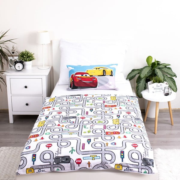 Bavlnená detská obliečka do postieľky 100x135 cm Cars – Jerry Fabrics-image-3