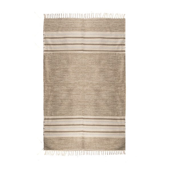 Obojstranný bavlnený koberec ZFK I Like Sand, 150 × 80 cm