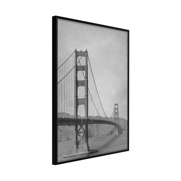 Plagát v ráme Artgeist Bridge in San Francisco II, 30 x 45 cm