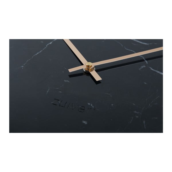 Čierne nástenné mramorové hodiny Zuiver Marble Time-image-3