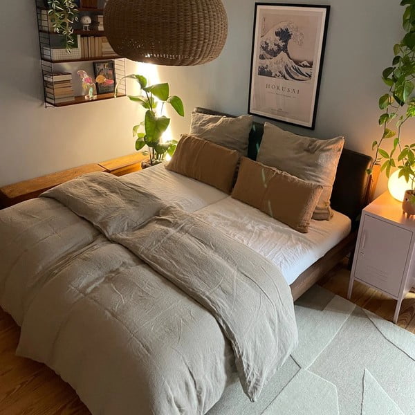 Ľanová obliečka na vankúš 70x90 cm Natural – Linen Tales-image-2