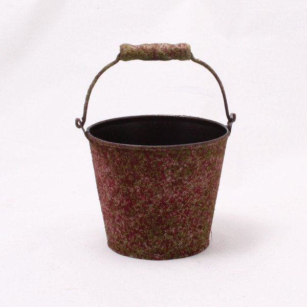 Hnedý plechový obal na kvetináč Dakls II