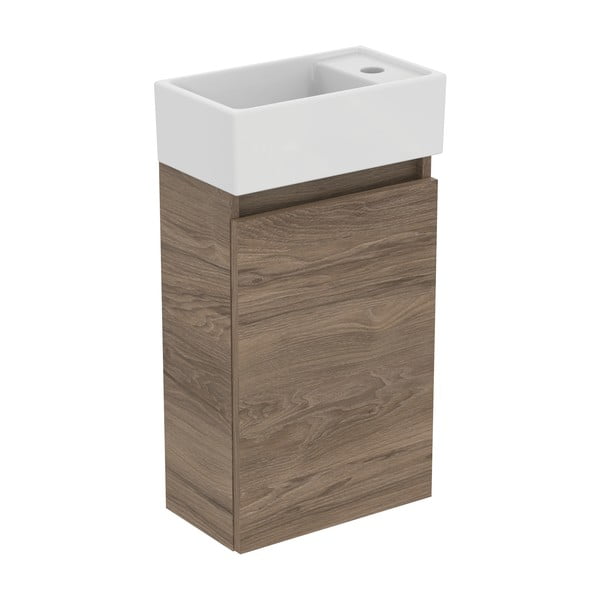 Závesná skrinka pod umývadlo v dekore orecha v prírodnej farbe 35x55 cm Eurovit+ – Ideal Standard-image-2