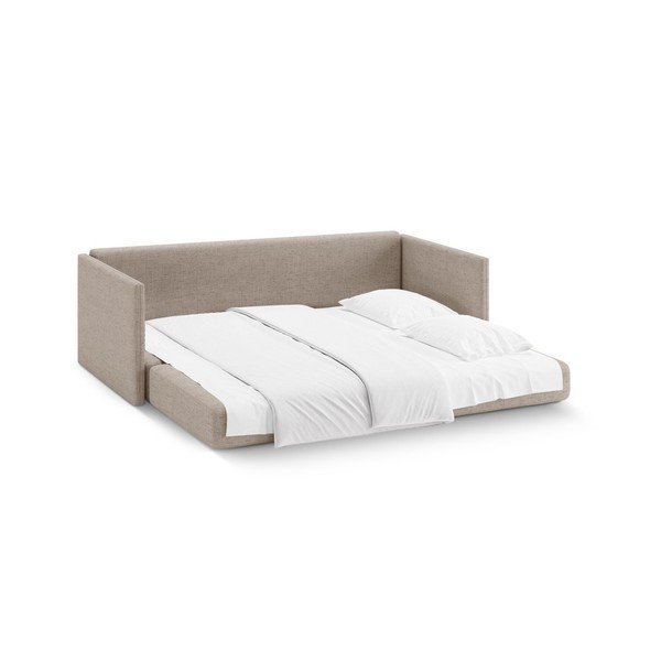 Svetlohnedá ženilková rozkladacia pohovka 209 cm Shannon – Cosmopolitan Design-image-3