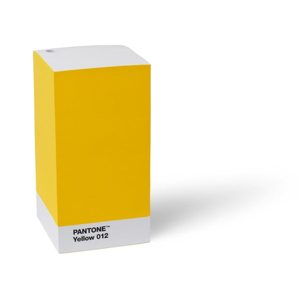 Žltý stojan na ceruzku / poznámkový blok Pantone