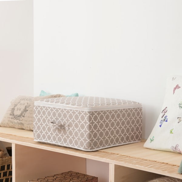 Béžový úložný box so zipsom Compactor, dĺžka 46 cm-image-1
