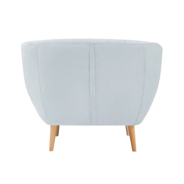 Svetlomodré zamatové kreslo Mazzini Sofas Sardaigne-image-3