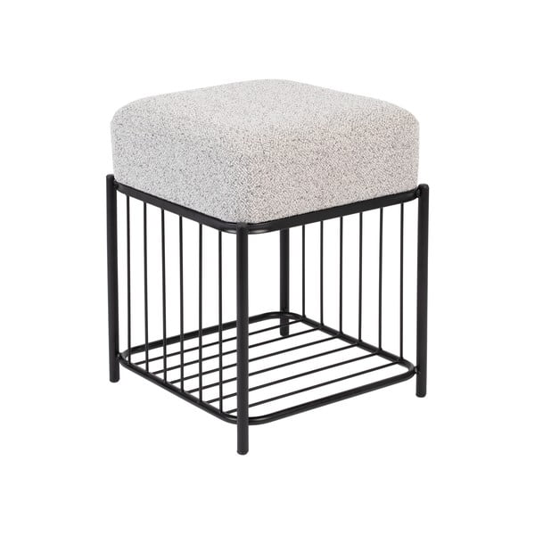 Svetlosivý taburet Milou – White Label-image-2