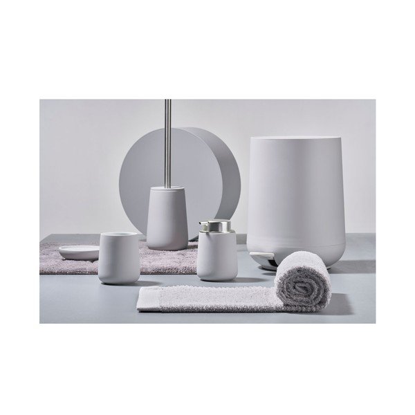 Svetlosivá porcelánová nádobka na mydlo Nova – Zone-image-1