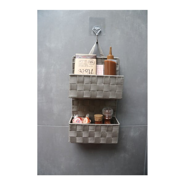 Béžový dvojposchodový závesný košík Compactor Bristol-image-1