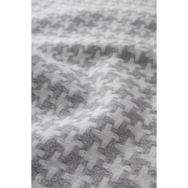 Svetlosivý pléd so vzorom kohútej stopy Euromant Pearls, 140 × 180 cm-image-3