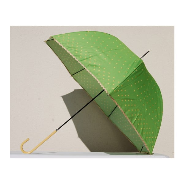 Bodkovaný dáždnik Dots, zelený