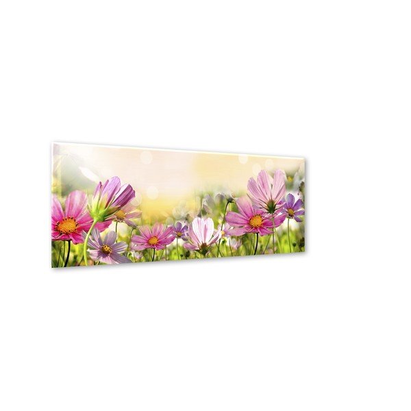 Obraz Styler Glas Flowers Astry, 50 × 125 cm-image-2