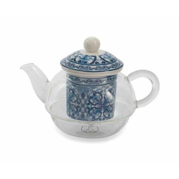 Kanvička s porcelánovým sitkom na sypaný čaj Villa d'Este Marocco