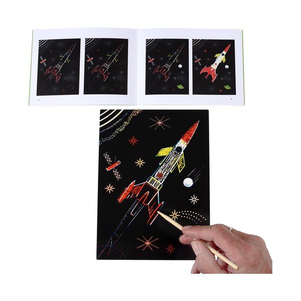 Vyškrabávacie obrázky Space Age – Rex London-image-4