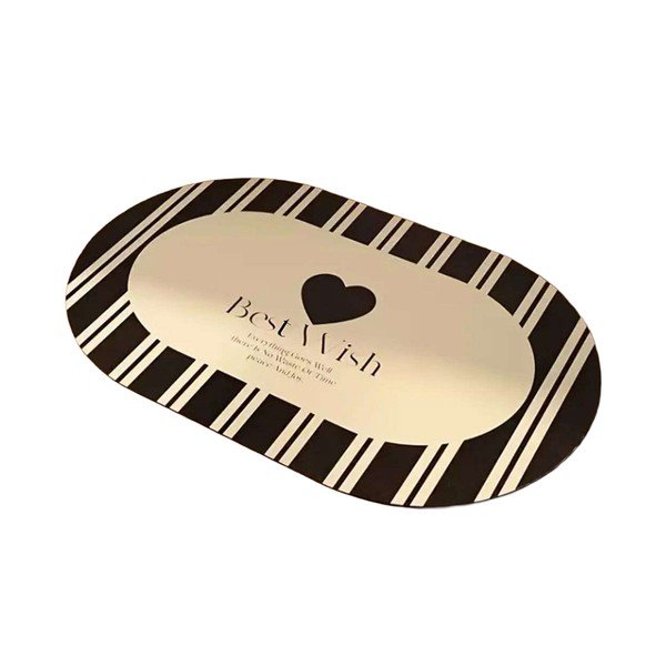 Čierna/krémovobiela kúpeľňová predložka 60x100 cm Best Wish – Foutastic