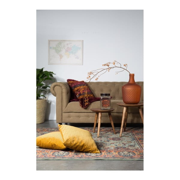 Červeno-oranžový vankúš Dutchbone Ottava, 45 × 45 cm-image-4