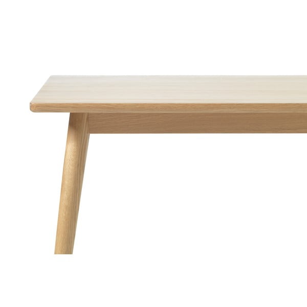 Rozkladací jedálenský stôl s doskou v dubovom dekore v prírodnej farbe 150x90 cm Barrali – Unique Furniture-image-3