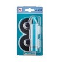 Sada 2 čiernych samodržiacich nástenných adaptérov a pumpičky Wenko Vacuum-Loc Classic Plus