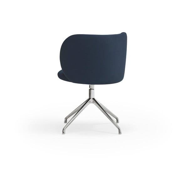 Tmavomodré čalúnené jedálenské kreslo Mogi – Teulat-image-3