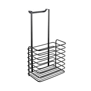 Čierna kovová závesná kuchynská polica Metaltex Galileo Lava Tall