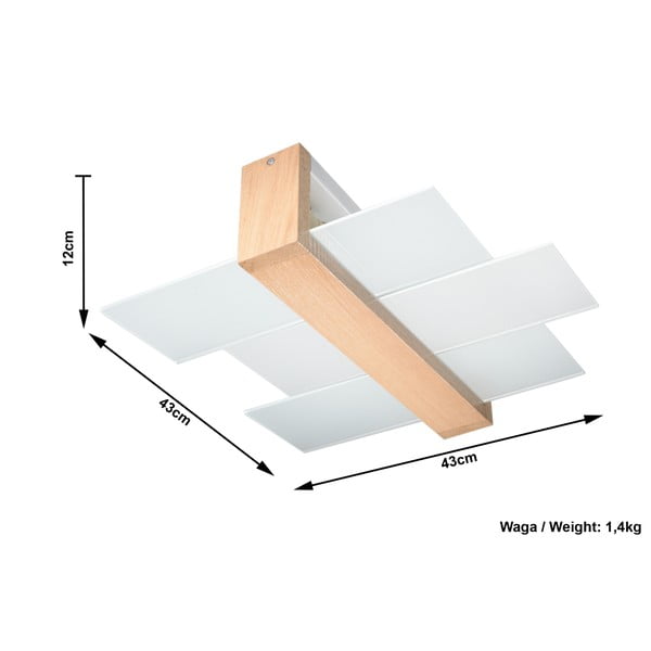 Stropné svietidlo Sollux Leda Natural-image-2