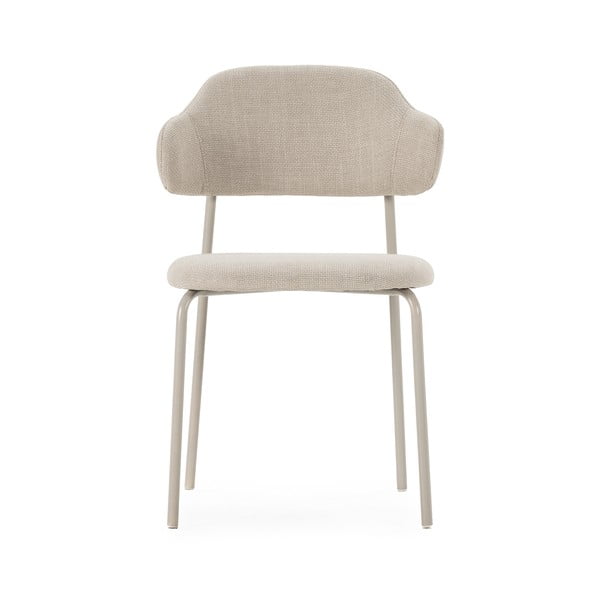 Krémové jedálenské stoličky v súprave 4 ks Adriel – Marckeric-image-3