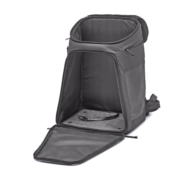 Tmavosivý batoh pre domáceho miláčika 27x35 cm Zaino Asphalt – MiaCara