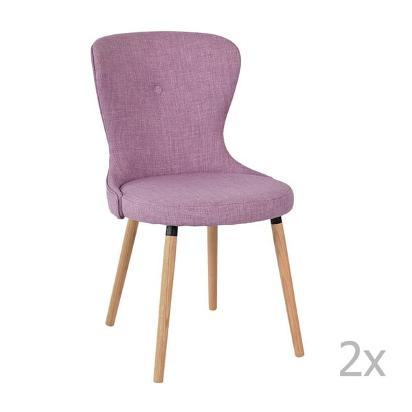 Sada 2 fialových stoličiek RGE