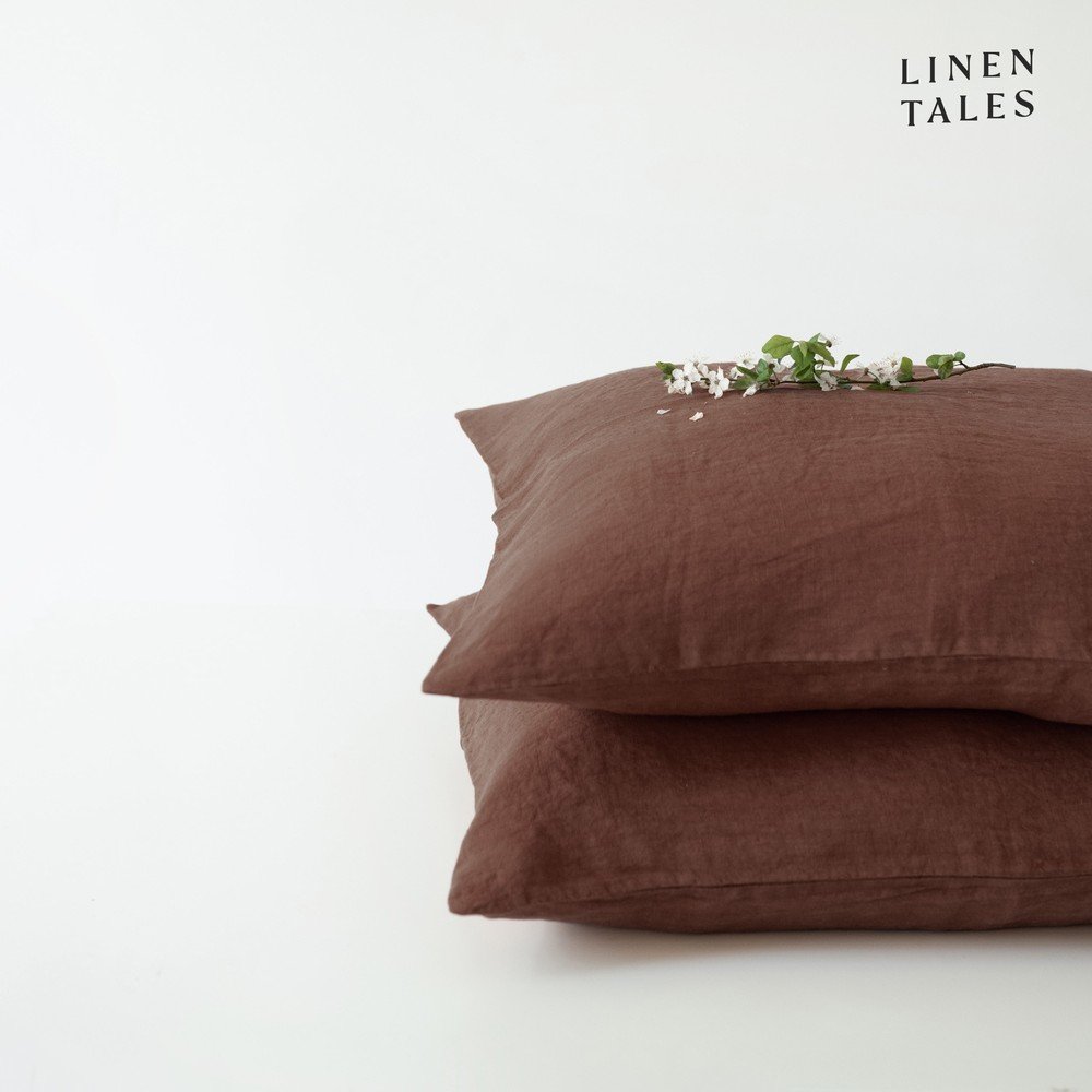 E-shop Ľanová obliečka na vankúš 50x70 cm Chocolate – Linen Tales