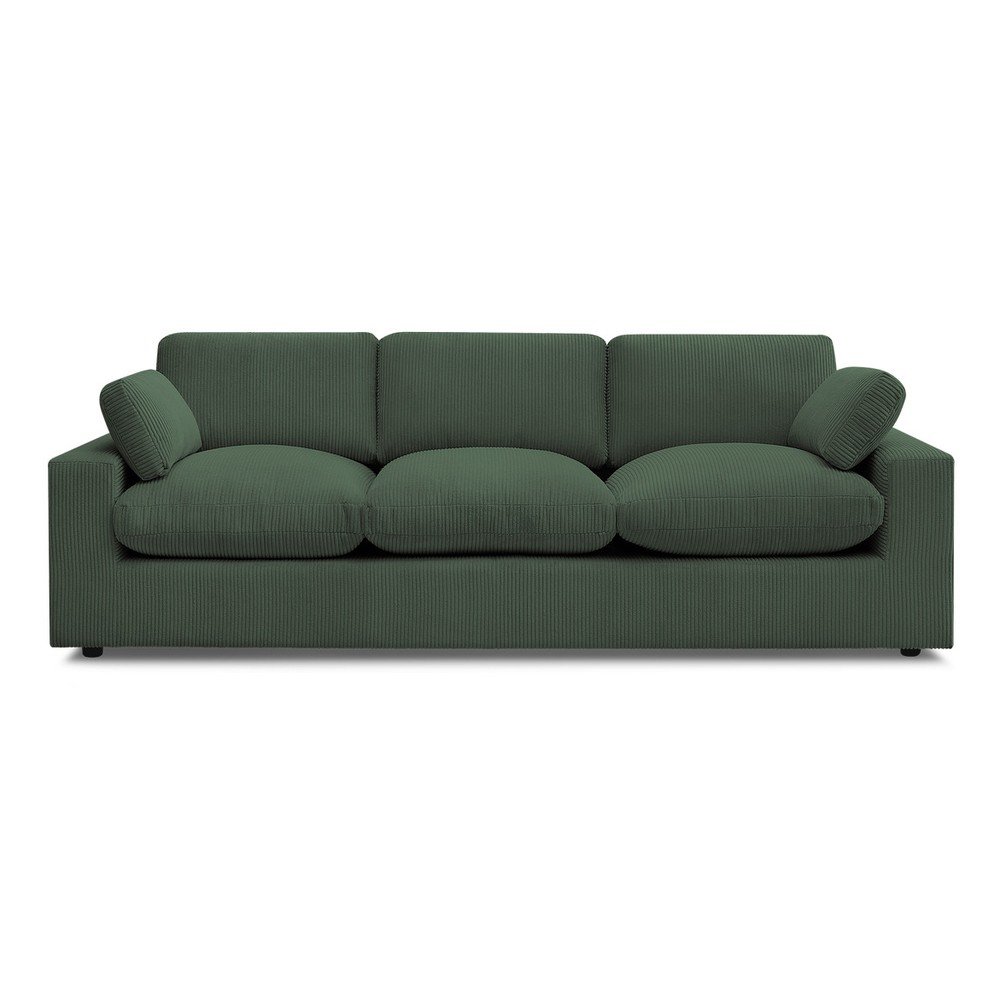 E-shop Zelená menčestrová pohovka 250 cm Belair – Bobochic Paris