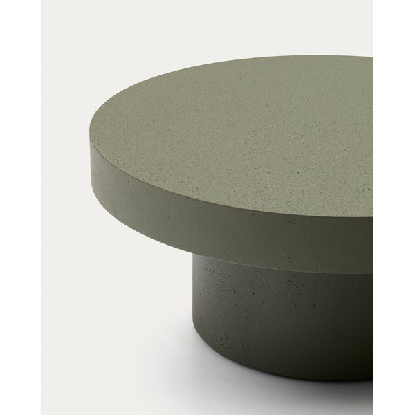 Betónový okrúhly Záhradný konferenčný stolík ø 90 cm Aiguablava – Kave Home-image-4
