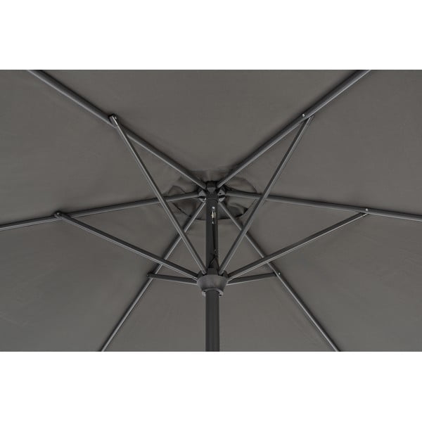Čierny slnečník ø 300 cm Roja - Rojaplast-image-1