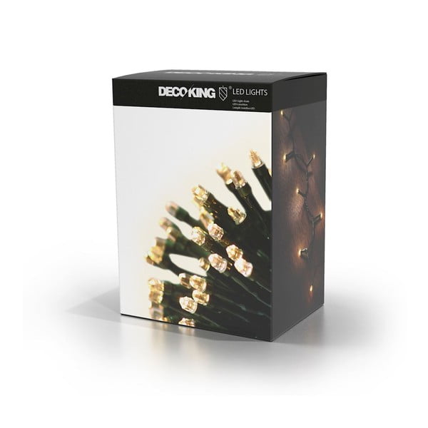 Zelená LED svetelná reťaz DecoKing Basic, 200 svetielok, dĺžka 19,93 m-image-2