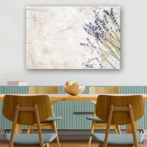 Sklenený obraz 100x70 cm Lavender - Wallity-image-1