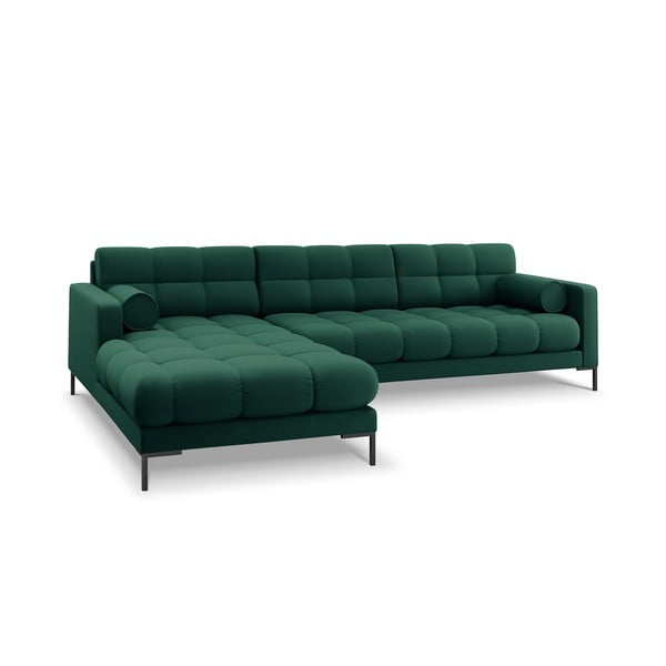 Zelená rohová pohovka Cosmopolitan Design Bali, ľavý roh-image-3