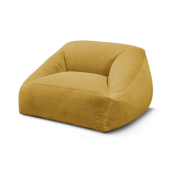 Žltý sedací vak z umelej kožušiny Lilibet – Bobochic Paris